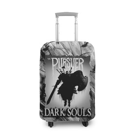 Чехол для чемодана 3D с принтом DARK SOULS | ТЁМНЫЙ МИР в Санкт-Петербурге, 86% полиэфир, 14% спандекс | двустороннее нанесение принта, прорези для ручек и колес | dark souls | darksouls | tegunvte | темные души
