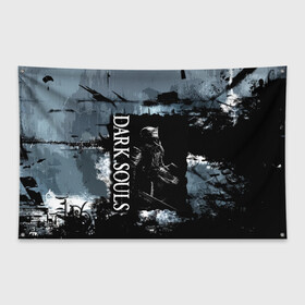 Флаг-баннер с принтом darksouls the game в Санкт-Петербурге, 100% полиэстер | размер 67 х 109 см, плотность ткани — 95 г/м2; по краям флага есть четыре люверса для крепления | dark souls | darksouls | tegunvte | демоны | рыцарь | средневековье | темные души