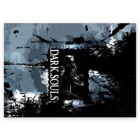 Поздравительная открытка с принтом darksouls the game в Санкт-Петербурге, 100% бумага | плотность бумаги 280 г/м2, матовая, на обратной стороне линовка и место для марки
 | dark souls | darksouls | tegunvte | демоны | рыцарь | средневековье | темные души