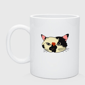 Кружка керамическая с принтом Милая мордочка сердитого кота в Санкт-Петербурге, керамика | объем — 330 мл, диаметр — 80 мм. Принт наносится на бока кружки, можно сделать два разных изображения | art | cat | cat face | cats | cute | grumpy | home | kawaii | kitten | kitty | pussycat | арт | кавайи | котейка | котёнок | котик | котяра | кошечка | кошка | лицо | милота | моська | рисунок | смешные животные | сны | сон | устав