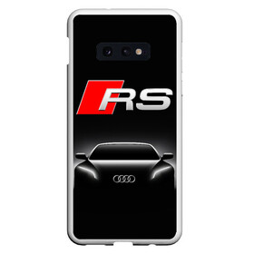 Чехол для Samsung S10E с принтом AUDI RS BLACK / АУДИ РС ЧЕРНЫЙ в Санкт-Петербурге, Силикон | Область печати: задняя сторона чехла, без боковых панелей | audi | car | q5 | q6 | q7 | rs | sportcar | а3 | а4 | а6 | а8 | авто | автомобиль | ауди | гонки | ночь. | рс | спорт | спорткар