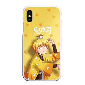 Чехол для iPhone XS Max матовый с принтом Zenitsu Agatsuma Kimetsu no Yaiba в Санкт-Петербурге, Силикон | Область печати: задняя сторона чехла, без боковых панелей | demon slayer | kamado | kimetsu no yaiba | nezuko | tanjiro | аниме | гию томиока | зеницу агацума | иноске хашибира | камадо | клинок | корзинная девочка | манга | музан кибуцуджи | незуко | рассекающий демонов | танджиро