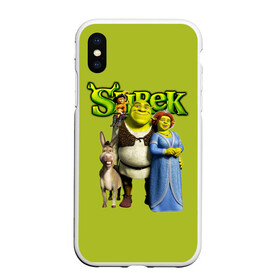 Чехол для iPhone XS Max матовый с принтом Шрек Shrek в Санкт-Петербурге, Силикон | Область печати: задняя сторона чехла, без боковых панелей | cartoon | fiona | shrek | болото | детям | комедия | кот в сапогах | мультик | огр | осел | персонажи мультфильмов | тролль | фиона | шрек