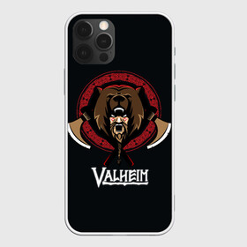 Чехол для iPhone 12 Pro с принтом Valheim Viking Bear в Санкт-Петербурге, силикон | область печати: задняя сторона чехла, без боковых панелей | fantasy | mmo | valheim | valve | валхейм | вальхейм | викинги | выживалка | игра | королевская битва | ммо | ролевая игра | фэнтази