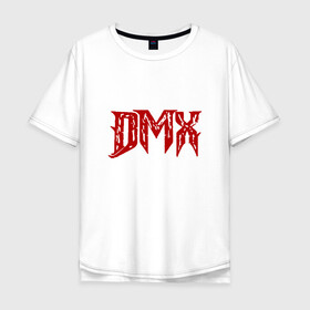 Мужская футболка хлопок Oversize с принтом DMX Logo в Санкт-Петербурге, 100% хлопок | свободный крой, круглый ворот, “спинка” длиннее передней части | dmx | dog | earl simmons | hip hop | music | new york | rap | rapper | rip | ruff ryders | диэмикс | музыка | нью йорк | пёс | рэп | рэпер | хипхоп | эрл симмонс