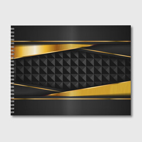 Альбом для рисования с принтом 3D luxury black gold Плиты 3Д в Санкт-Петербурге, 100% бумага
 | матовая бумага, плотность 200 мг. | luxury | versace | vip | абстракция | версаче | вип | паттерн | роскошь | текстуры
