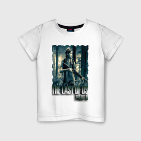 Детская футболка хлопок с принтом THE LAST OF US PART 2 ЭЛЛИ в Санкт-Петербурге, 100% хлопок | круглый вырез горловины, полуприлегающий силуэт, длина до линии бедер | ellie | game | joel | naughty dog | part 2 | the last of us | zombie | джоэл | зомби | одни из нас | элли