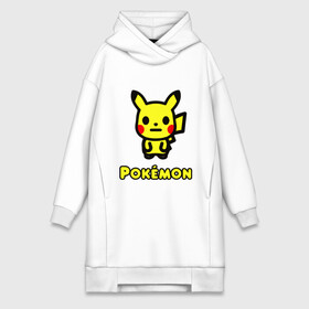 Платье-худи хлопок с принтом POKEMON   ПОКЕМОН в Санкт-Петербурге,  |  | a bathing ape | bape | bape shark | bape sta | monkey | pikachu | pokemons | star | streetwear | бейп | горила | обезьянка | пикачу | покемоны. | стар | стритвеар | стритвир бренд | уличный стиль