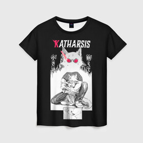 Женская футболка 3D с принтом Katharsis | Beastars в Санкт-Петербурге, 100% полиэфир ( синтетическое хлопкоподобное полотно) | прямой крой, круглый вырез горловины, длина до линии бедер | anime | beastars | аниме | анимэ | биастарс | бистар | большой серый волк | легоси | хару