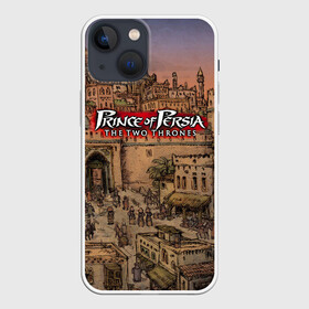 Чехол для iPhone 13 mini с принтом Prince of Persia 2 трона в Санкт-Петербурге,  |  | Тематика изображения на принте: dark warrior | persian | prince | prince of persia | prince of persia warrior within | warrior | warrior within | воин | принц | принц персии | принц персии схватка с судьбой