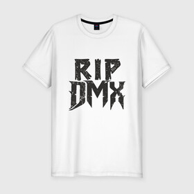 Мужская футболка хлопок Slim с принтом RIP DMX в Санкт-Петербурге, 92% хлопок, 8% лайкра | приталенный силуэт, круглый вырез ворота, длина до линии бедра, короткий рукав | dmx | dog | earl simmons | hip hop | music | new york | rap | rapper | rip | ruff ryders | диэмикс | музыка | нью йорк | пёс | рэп | рэпер | хипхоп | эрл симмонс