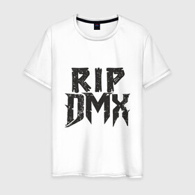 Мужская футболка хлопок с принтом RIP DMX в Санкт-Петербурге, 100% хлопок | прямой крой, круглый вырез горловины, длина до линии бедер, слегка спущенное плечо. | dmx | dog | earl simmons | hip hop | music | new york | rap | rapper | rip | ruff ryders | диэмикс | музыка | нью йорк | пёс | рэп | рэпер | хипхоп | эрл симмонс