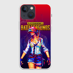 Чехол для iPhone 13 mini с принтом PUBG GIRL   ПАБГ ДЕВУШКА в Санкт-Петербурге,  |  | games. | girl | neon | playerunknowns battlegrounds | pubg | pubg lite | pubg mobile | девушка | игра | королевская битва | пабг | пабг мобайл | пубг | стрелялка