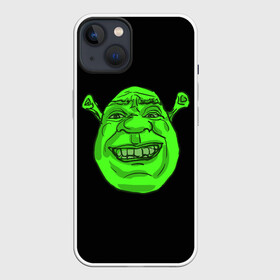 Чехол для iPhone 13 с принтом Shreks Face в Санкт-Петербурге,  |  | donkey | fiona | gonna | is | life | love | me | once | roll | shrek | somebody | the | told | world | артур | в | гарольд | дракон | жизнь | кот | лорд | любовь | мем | мерлин | огр | осел | пиноккио | пряник | сапогах | фаркуад | фиона | чарм