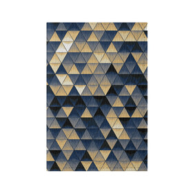Обложка для паспорта матовая кожа с принтом MOZZY в Санкт-Петербурге, натуральная матовая кожа | размер 19,3 х 13,7 см; прозрачные пластиковые крепления | abstract | абстракция | геометрия | мозаика | треугольники