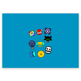Поздравительная открытка с принтом Geometry Dash Icons в Санкт-Петербурге, 100% бумага | плотность бумаги 280 г/м2, матовая, на обратной стороне линовка и место для марки
 | 2d | dash | demon | demons | devil | game | games | geometry | pixel | pixels | skull | smile | геометрия | демон | дьявол | игра | пикслели | платформер | смайл | смайлик | улыбка | череп