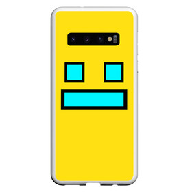 Чехол для Samsung Galaxy S10 с принтом Geometry Dash Smile в Санкт-Петербурге, Силикон | Область печати: задняя сторона чехла, без боковых панелей | Тематика изображения на принте: 2d | dash | demon | demons | devil | game | games | geometry | pixel | pixels | skull | smile | геометрия | демон | дьявол | игра | пикслели | платформер | смайл | смайлик | улыбка | череп