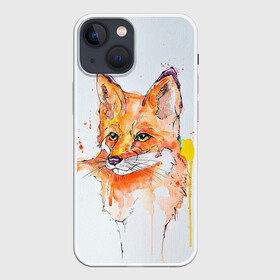 Чехол для iPhone 13 mini с принтом Лисёнок в Санкт-Петербурге,  |  | Тематика изображения на принте: зверёк | лес | лиса | лисёнок лис | природа | пушистик | пушистый | рыжий