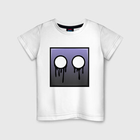 Детская футболка хлопок с принтом Geometry Dash | Black tears (Z) в Санкт-Петербурге, 100% хлопок | круглый вырез горловины, полуприлегающий силуэт, длина до линии бедер | 2d | arcade | game | geometry dash | meltdown | robtop | аркада | геометрический тире | раннер