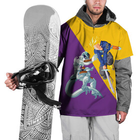 Накидка на куртку 3D с принтом Yellow vs purple в Санкт-Петербурге, 100% полиэстер |  | Тематика изображения на принте: anime | dragon ball | аниме | анимэ | драгон бал | дрэгон бол | жемчуг дракона
