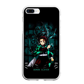 Чехол для iPhone 7Plus/8 Plus матовый с принтом Demon Slayer: Kimetsu no Yaiba в Санкт-Петербурге, Силикон | Область печати: задняя сторона чехла, без боковых панелей | Тематика изображения на принте: demon slayer | kamado | kimetsu no yaiba | nezuko | tanjiro | аниме | гию томиока | зеницу агацума | иноске хашибира | камадо | клинок | корзинная девочка | манга | музан кибуцуджи | незуко | рассекающий демонов | танджиро