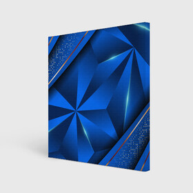 Холст квадратный с принтом 3D абстрактные фигуры BLUE в Санкт-Петербурге, 100% ПВХ |  | 3d | 3д | luxury | versace | vip | абстракция | блеск | блестки | версаче | вип | паттерн | роскошь | соты | текстуры