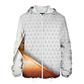 Мужская куртка 3D с принтом 3D WHITE & GOLD ABSTRACT в Санкт-Петербурге, ткань верха — 100% полиэстер, подклад — флис | прямой крой, подол и капюшон оформлены резинкой с фиксаторами, два кармана без застежек по бокам, один большой потайной карман на груди. Карман на груди застегивается на липучку | Тематика изображения на принте: 3d | 3д | luxury | versace | vip | абстракция | блеск | блестки | версаче | вип | паттерн | роскошь | соты | текстуры