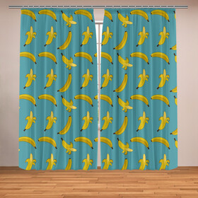 Фотошторы с принтом Бананы | Мятная в Санкт-Петербурге, Блэкаут (светозащита 90%) / Габардин (светозащита 40% | 2 полотна шириной по 145 см; Высота 200-300 см; Крепление: шторная лента (на крючки); | pattern | textures | tnt | абстракция | бананабум | бананы | ветки | взрыв | геометрия | градиент | дождь | заливка | обезьяна | паттерны | пиксели | пикси | продукты | текстура | текстуры | тнт | фигуры | фон