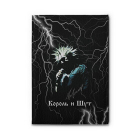 Обложка для автодокументов с принтом КОРОЛЬ И ШУТ - МОЛНИЯ в Санкт-Петербурге, натуральная кожа |  размер 19,9*13 см; внутри 4 больших “конверта” для документов и один маленький отдел — туда идеально встанут права | Тематика изображения на принте: tegunvteg | автограф | горшенев | горшок | группа | король | король и шут | михаил | молния | музыка | панк | песни | рок | хоррор