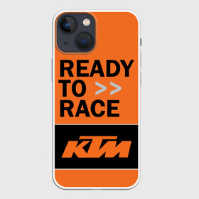 Чехол для iPhone 13 mini с принтом KTM | READY TO RACE (Z) в Санкт-Петербурге,  |  | enduro | ktm | moto | moto sport | motocycle | sportmotorcycle | ктм | мото | мото спорт | мотоспорт | спорт мото