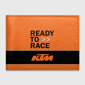 Обложка для студенческого билета с принтом KTM | READY TO RACE (Z) в Санкт-Петербурге, натуральная кожа | Размер: 11*8 см; Печать на всей внешней стороне | enduro | ktm | moto | moto sport | motocycle | sportmotorcycle | ктм | мото | мото спорт | мотоспорт | спорт мото