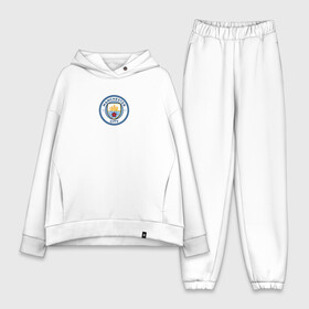 Женский костюм хлопок Oversize с принтом MAN CITY EST.1894 в Санкт-Петербурге,  |  | champions | citi | city | fifa | football | manchester | soccer | uefa | world cup | англия | клуб | лига чемпионов | манчестер | сити | фифа | фк | форма | формы | футбол