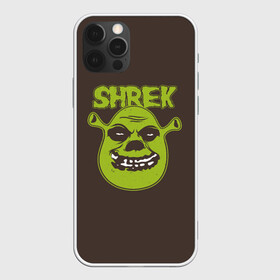 Чехол для iPhone 12 Pro с принтом Shrek. True Ogre в Санкт-Петербурге, силикон | область печати: задняя сторона чехла, без боковых панелей | Тематика изображения на принте: charming | donkey | fiona | forever | gonna | is | me | once | pinocchio | roll | shrek | somebody | the | told | world | артур | в | гарольд | дракон | кот | лорд | мерлин | навсегда | огр | осел | пиноккио | пряник | сапогах | фаркуад | фиона