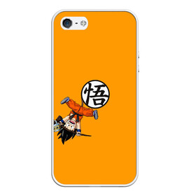 Чехол для iPhone 5/5S матовый с принтом SAIYAN GOKU в Санкт-Петербурге, Силикон | Область печати: задняя сторона чехла, без боковых панелей | Тематика изображения на принте: anime | dragon ball | аниме | анимэ | драгон бал | дрэгон бол | жемчуг дракона