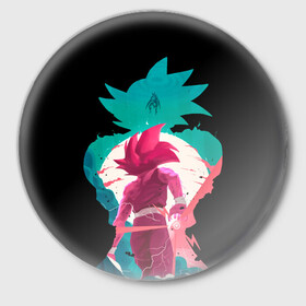 Значок с принтом Goku boys в Санкт-Петербурге,  металл | круглая форма, металлическая застежка в виде булавки | Тематика изображения на принте: anime | dragon ball | аниме | анимэ | драгон бал | дрэгон бол | жемчуг дракона