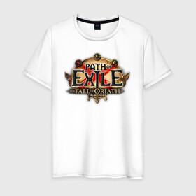 Мужская футболка хлопок с принтом Path of Exile в Санкт-Петербурге, 100% хлопок | прямой крой, круглый вырез горловины, длина до линии бедер, слегка спущенное плечо. | computer | game | path of exile | игра | компьютерная | путь изгнания