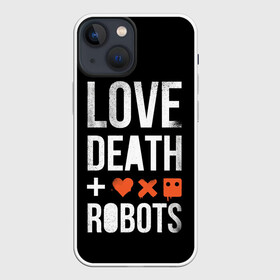 Чехол для iPhone 13 mini с принтом Love Death + Robots в Санкт-Петербурге,  |  | death | ldr | logo | love | netflix | robots | smile | анимация | кино | лого | лср | любовь | нетфликс | роботы | сериал | смайл | смайлик