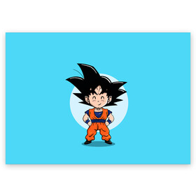 Поздравительная открытка с принтом Sweet Goku в Санкт-Петербурге, 100% бумага | плотность бумаги 280 г/м2, матовая, на обратной стороне линовка и место для марки
 | Тематика изображения на принте: anime | dragon ball | аниме | анимэ | драгон бал | дрэгон бол | жемчуг дракона