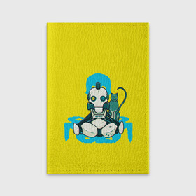 Обложка для паспорта матовая кожа с принтом Любовь, смерть и роботы в Санкт-Петербурге, натуральная матовая кожа | размер 19,3 х 13,7 см; прозрачные пластиковые крепления | netflix | любовь | роботы | сериал