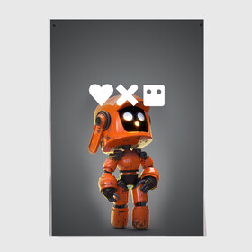 Постер с принтом Love, Death and Robots | K-VRC (Z) в Санкт-Петербурге, 100% бумага
 | бумага, плотность 150 мг. Матовая, но за счет высокого коэффициента гладкости имеет небольшой блеск и дает на свету блики, но в отличии от глянцевой бумаги не покрыта лаком | death | k vrc | love | love death robots | netflix | robots | vedeathrobots | xbot 4000 | врц | любовь | нетфликс | роботы | сериал | сериалы
