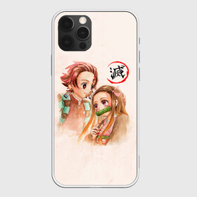 Чехол для iPhone 12 Pro с принтом Танджиро и Незуко Kimetsu no Yaiba в Санкт-Петербурге, силикон | область печати: задняя сторона чехла, без боковых панелей | demon slayer | kamado | kimetsu no yaiba | nezuko | tanjiro | аниме | гию томиока | зеницу агацума | иноске хашибира | камадо | клинок | корзинная девочка | манга | музан кибуцуджи | незуко | рассекающий демонов | танджиро