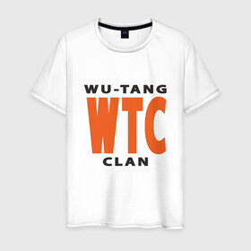 Мужская футболка хлопок с принтом Wu-Tang (WTC) в Санкт-Петербурге, 100% хлопок | прямой крой, круглый вырез горловины, длина до линии бедер, слегка спущенное плечо. | black | hiphop | method man | music | new york | nyc | odb | old school | rap | rza | wu tang clan | wutang | ву тэнг | граффити | микрофон | музыка | нью йорк | рэп | рэпер | хипхоп