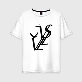 Женская футболка хлопок Oversize с принтом SODA LUV в Санкт-Петербурге, 100% хлопок | свободный крой, круглый ворот, спущенный рукав, длина до линии бедер
 | luv | mayot | melon | music | og buda | seemee | soda | sodaluv | бигасс | коми | лав | лого | логотип | лув | мелон | сода