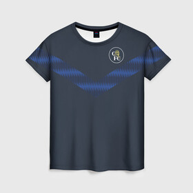 Женская футболка 3D с принтом FC Chelsea | Retro #2 (2021/22) в Санкт-Петербурге, 100% полиэфир ( синтетическое хлопкоподобное полотно) | прямой крой, круглый вырез горловины, длина до линии бедер | 0x000000123 | chelsea | stamford bridge | вернер | канте | стамфорд бридж | челси