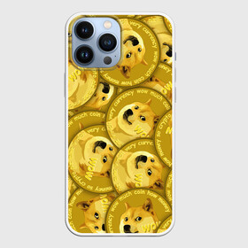 Чехол для iPhone 13 Pro Max с принтом DOGECOIN   DOGE   ДОГИКОИН в Санкт-Петербурге,  |  | crypto | cryptocurrency | doge | dogecoin | elon mask | pattern. | trading | биржа криптовалют | доги | догикоин | илон маск | криптовалюта | мем | трейдинг | узор