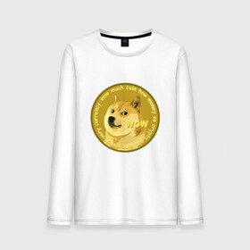 Мужской лонгслив хлопок с принтом DOGECOIN / DOGE / ДОГИКОИН в Санкт-Петербурге, 100% хлопок |  | crypto | cryptocurrency | doge | dogecoin | elon mask | trading | биржа криптовалют | доги | догикоин | илон маск | криптовалюта | мем | трейдинг.