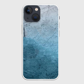 Чехол для iPhone 13 mini с принтом Blue Glass в Санкт-Петербурге,  |  | background | blue | cracks | dark | gradient | ice | lines | ocean | paints | scratches | sea | texture | голубая | градиент | краски | лед | линии | море | океан | полосы | пятна | стекло | текстура | темная | трещины | тьма | фон | цар