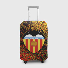 Чехол для чемодана 3D с принтом Valencia в Санкт-Петербурге, 86% полиэфир, 14% спандекс | двустороннее нанесение принта, прорези для ручек и колес | football | goal | gol | goles | guedes | guillamon | highlights | laliga | laliga santander | liga | racic | resumen | spain | travel | valencia | valencia spain