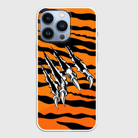 Чехол для iPhone 13 Pro с принтом След от когтей тигра в Санкт-Петербурге,  |  | tiger | восточный тигр | год тигра | когти | кошка | тигр | тигренок | хищник