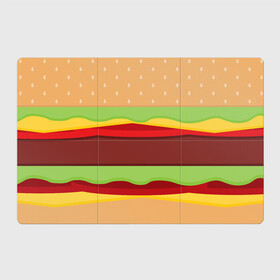 Магнитный плакат 3Х2 с принтом Бутерброд в Санкт-Петербурге, Полимерный материал с магнитным слоем | 6 деталей размером 9*9 см | Тематика изображения на принте: background | burger | fast food | food | hamburger | sandwich | texture | будет | бургер | бутерброд | гамбургер | еда | текстура | фастфуд | фон